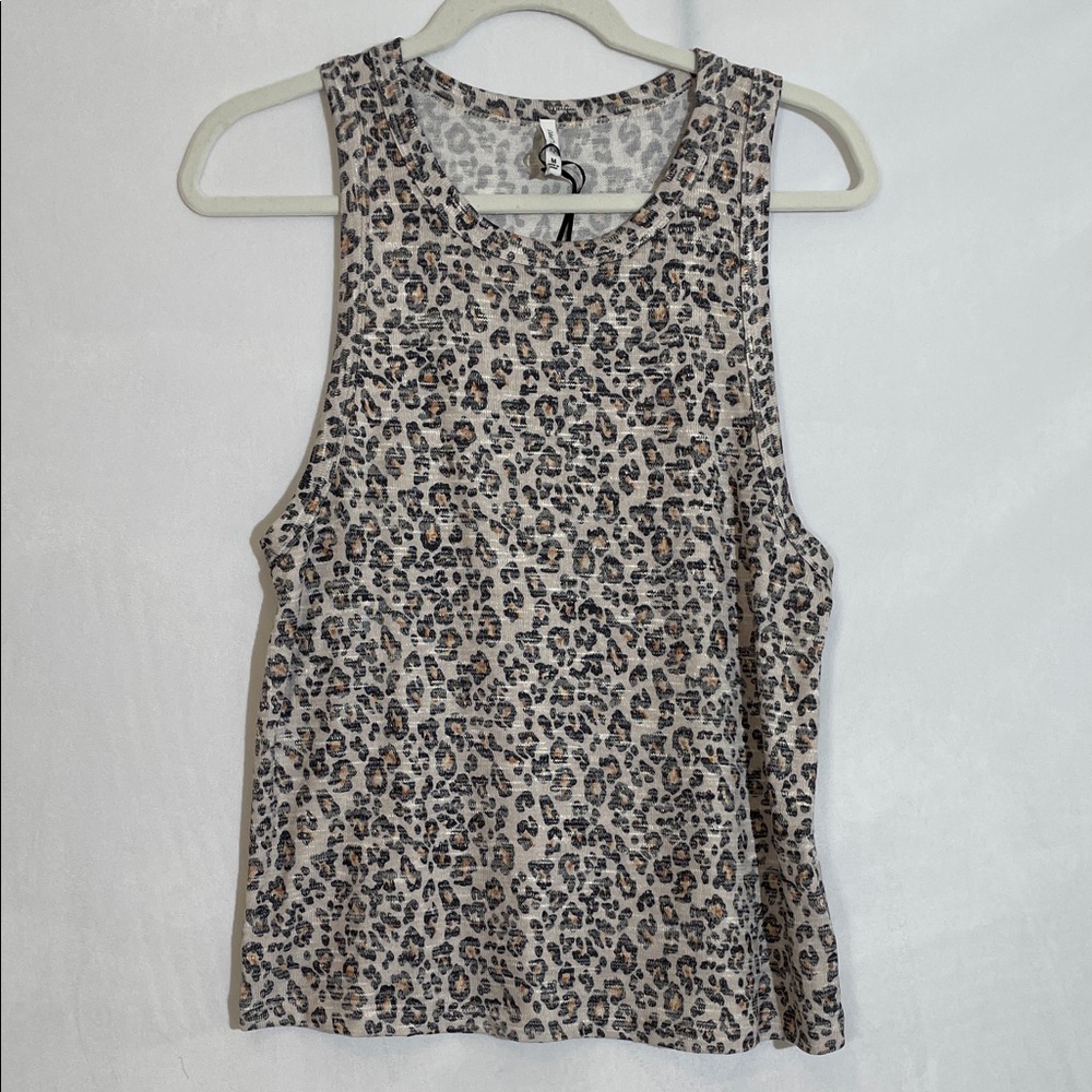 Z Supply Leopard Print Tank Top Size M NWOT